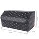 Buy Organizer travel bag for the trunk L 550 x 300 x 250 mm Eco-leather Black-Grey thread 73116 Travel bag organizer - 3 photos from 5