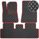 Купити Килимки в салон для Tesla Model 3 2017- Екошкіра Чорні-Червоний 5 шт (Rombus) 68408 Килимки для Tesla - 1 фото из 12