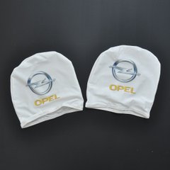 Купить Чехлы для подголовников Универсальные Opel Белые 2 шт 26285 Чехлы на подголовники