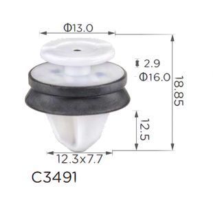 Buy Ford Door Trim Fastening Clip W713489S300 (C3491) 73332 Door type retainer