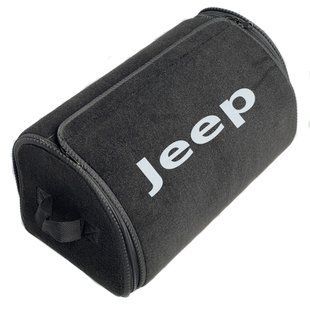 Buy Trunk organizer for JEEP with logo Black 66138 Travel bag organizer