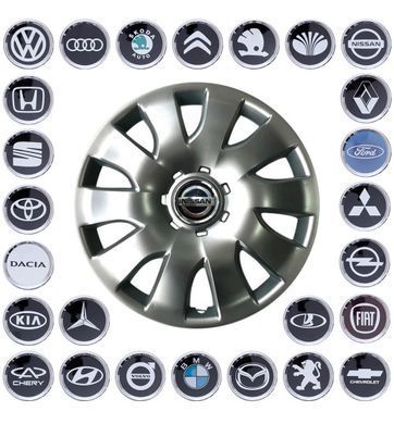 Buy Wheel cap with emblem Renault Opel Nissan SKS425 R16 gray logo choice 4 pcs 21943 16 SKS