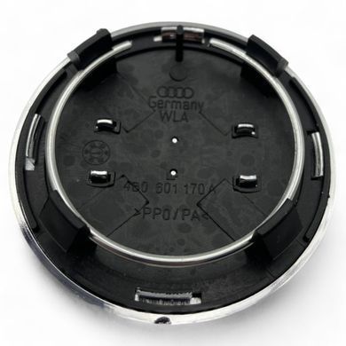 Купить Колпак колеса (колпачок) Audi Хром &Oslash;69 мм (комплект 4 шт) 4B0601170A 90085 Колпачки на титаны