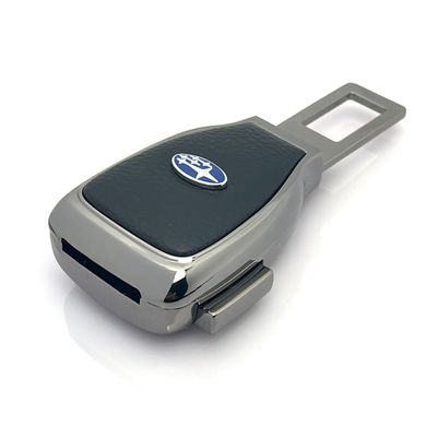 Купить Заглушка переходник ремня безопасности с логотипом Subaru Темный Хром 1 шт 39443 Заглушки ремня безопасности