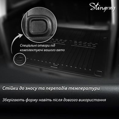Купити Килимок у багажник 3D для Jeep Compass III 2026-, верхній рівень підлоги 111920 Килимки для Jeep