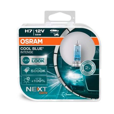 Купить Галогеновые лампы Osram H7 12V 55W +100% Cool Blue Intense Next Gen (64210CBN-HCB BOX) 40490 Галогеновые лампы Osram