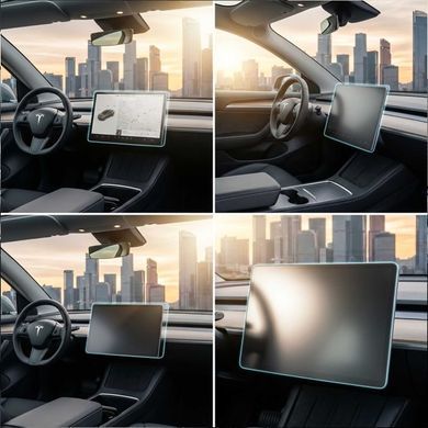 Купити Скло захисне для Дисплея Tesla Model Y 2019- антиблікове покриття 1 шт 100676 Модельні захисні плівки для салону авто