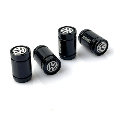 Купити Захисні ковпачки на ніпеля Volkswagen Чорні 4 шт 57487 Захисні ковпачки на ніпеля