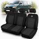 Buy Model covers 2+1 for Volkswagen T4 1990-2003 dense jacquard fabric Black-Grey 89922 Seat covers model - 5 photos from 6