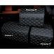 Buy Organizer travel bag for the trunk M 400 x 300 x 250 mm Eco-leather Black-Grey thread 73117 Travel bag organizer - 4 photos from 5