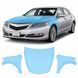 Купити Антигравійна захисна бронеплівка за лекалами для Acura RLX I 2014-2017 - капот і передні крила 102955 Модельні лекала захисних плівок для Acura