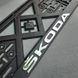 Купити Рамка номера Skoda 3D напис Хромований / Поліпропілен гнучкий морозостійкий 31962 Рамка номера - Модельні написи - 2 фото из 9