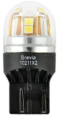 Купити LED автолампа Brevia Spower 12/24V W21/5W 15x2835SMD 330Lm 6000K Оригінал CANbus 2 шт (10211X2) 40193 Світлодіоди - Brevia
