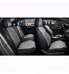 Купити Авточохли накидки для сидінь 5D Алькантара Екошкіра Elegant VERONA комплект Сірі (700 143) 39614 Накидки для сидінь Premium (Алькантара)