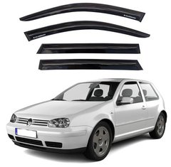 Купити Дефлектори вікон ветровики Volkswagen Golf IV 1997-2002 Хечбек Скотч 3M Voron Glass 44775 Дефлектори вікон Volkswagen