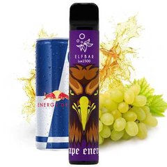 Купить Elf Bar Lux 1500 POD 2% Grape Energy Виноград Энергетик 58348 Перезаряжаемая Pod система Elf Bar
