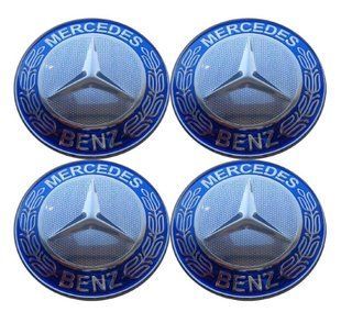 Buy Hubcap sticker Mers 60mm blue 4 pcs 23088 Stickers for hubcaps