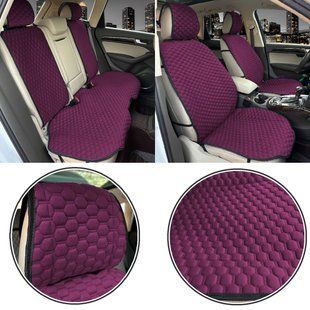 Buy Seat covers Montana Set Burgundy (Micro Velour Honeycomb Premium) 86380 Premium Seat Covers (Alcantara)