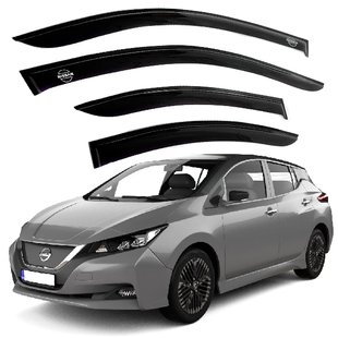 Купить Дефлекторы окон ветровики для Nissan Leaf (ZE1) 2017- Скотч 3M Voron Glass 81547 Дефлекторы окон Nissan