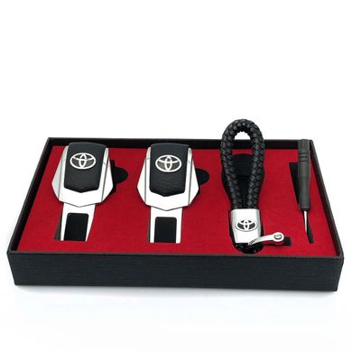 Купить Подарочный набор №1 для Toyota из заглушек и брелока с логотипом 36645 Подарочные наборы для автомобилиста