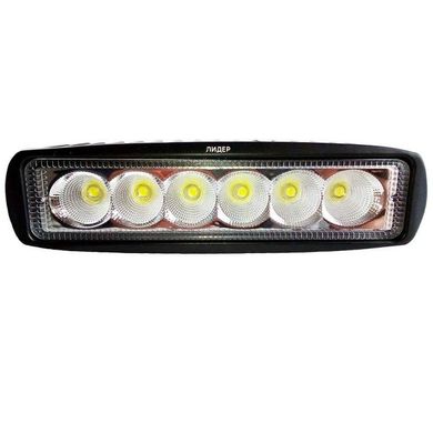 Купити Додаткова LED фара 18W (3W*6) 10-30V 160х46х57 mm Далеке світло 1 шт 8524 Додаткові LЕD фари