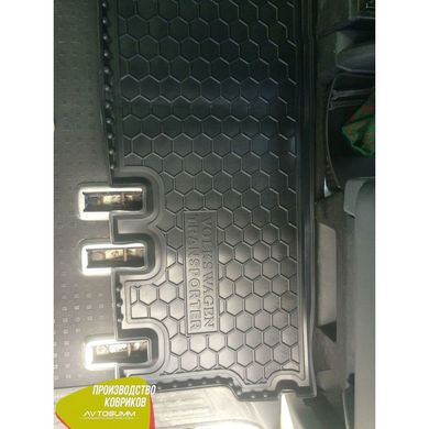 Купити Автомобільні килимки в салон Volkswagen T5 Caravelle 2010- (2-й ряд) без пічки (Avto-Gumm) 27830 Килимки для Volkswagen