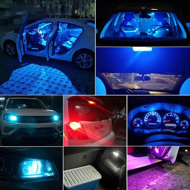 Купити Автолампи світлодіодні LED 12V T10 0.5W (Скло Кругле) Зелене світло 1 шт 63470 Світлодіоди - T10 без цоколя