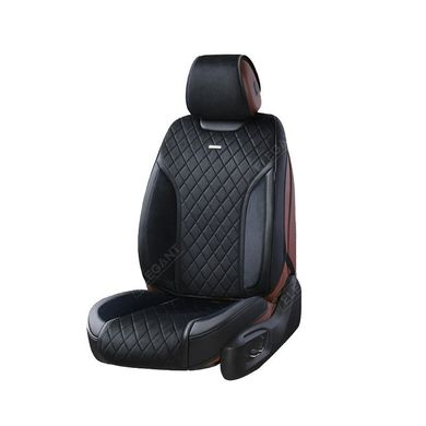 Купить Авточехлы для сидений Алькантара Экокожа Elegant Torino комплект Черные (700 126) 31813 Накидки для сидений Premium (Алькантара)