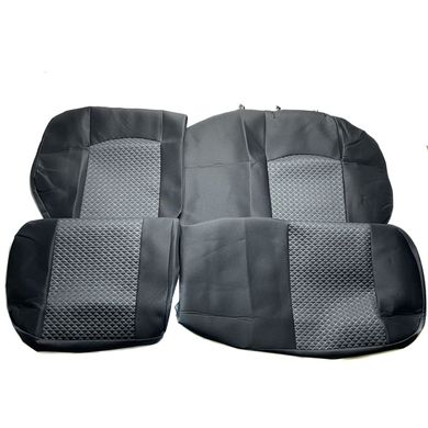 Купить Чехлы для сидений модельные ВАЗ 2111-2112 Приора 2171-2172 комплект Ромбы Черные 36725 Чехлы для сиденья модельные