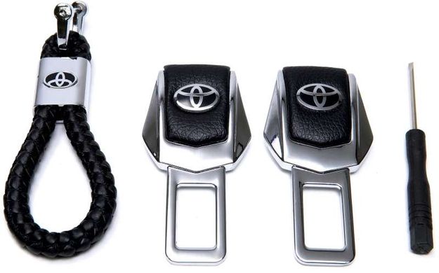 Купити Подарунковий набір №1 для Toyota із заглушок та брелока з логотипом 36645 Подарункові набори для автомобіліста