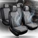 Купити 5D Авточохли накидки для сидінь Алькантара Екокожа Elegant VERONA комплект Сірі (700 143) 39614 5D Чехли універсальні