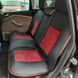 Купити Авточохли універсальні 5D екокожа замша Чорно-червоні 4910  Майки для сидінь закриті - 9 фото из 9
