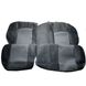 Купить Чехлы для сидений модельные ВАЗ 2111-2112 Приора 2171-2172 комплект Ромбы Черные 36725 Чехлы для сиденья модельные - 5 фото из 8