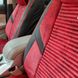 Купить Авточехлы универсальные 5D экокожа замша Черно - красные 4910 Майки для сидений закрытые - 5 фото из 9