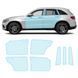 Купити Антигравійна захисна бронеплівка за лекалами для Mercedes-Benz GLC X253 facelift 2019-2022 - зони дверей і стійки вікон 107005 Модельні лекала захисних плівок для Mercedes-Benz