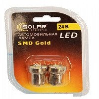 Купить Светодиод 24V Т15 Белый SMD 5 Solar LS222 2шт 26048 Светодиоды - T25 1156 ( R5W ) ( P21W ) ( BA15s ) одно-контактные цокольные