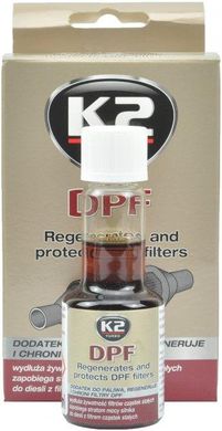 Купити Присадка очищувач для фільтра сажі K2 DPF 50 мл Оригінал (T316) 42570 Присадки - Промивання - Антигель