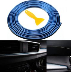 Купить Молдинг декоративный для салона авто вставной 3х5 мм 5 м Синий P31 (3805) 32641 Молдинги Салона - кромки двери - диска