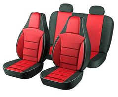 Купить Чехлы Пилот для сидений ВАЗ 2101-2105 Черная ткань Красная ткань 23547 Чехлы PILOT