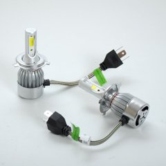 Купити LED лампи автомобільні H4 радіатор+кулер 3800Lm C6L/COB/36W/5000K/IP65/9-32V 2шт 26066 LED Лампи Китай