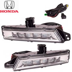 Купити LED Протитуманні фари для Honda CR-V 2017- 10W з проводкою Комплект (HD-0093 LED) 65508 Протитуманні фари модельні Іномарка