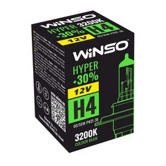 Купить Автолампа галогенная Winso Hyper + 30% / H4 / 60/55W / 12V / 1 шт (712400) 38453 Галогеновые лампы Китай