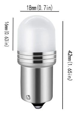 Купити Автолампа світлодіодна LED 12/24V T25 6W Матова (BA15s) Білий Світло 1 шт №53 63535 Світлодіоди - Т25 ВА15s