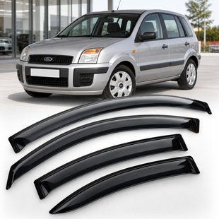 Купити Дефлектори вікон вітровики для Ford Fusion Hb 5d 2002 Скотч 3M (AMF30902) Acrylic 4 шт 110539 Дефлектори вікон Ford