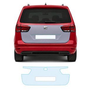 Купить Антигравийная защитная бронепленка по лекалам для Seat Alhambra II 2010-2020 - зона крышки багажника 108662 Модельные лекала защитных пленок для Seat