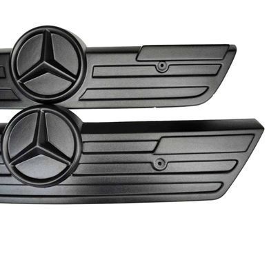 Buy Winter grille cover Mercedes Sprinter CDI 2000-2006 / Large frameless grille / Matte FLY 8101 Winter radiator grille covers