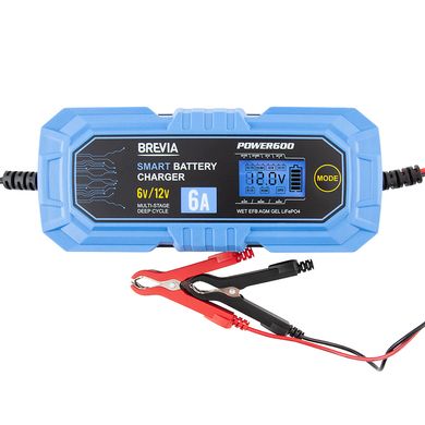 Купить Зарядное устройство Импульсное для автомобильного аккумулятора Brevia Power400 6V/12V 4A 65817 Преобразователи напряжения инверторы - Зарядные АКБ