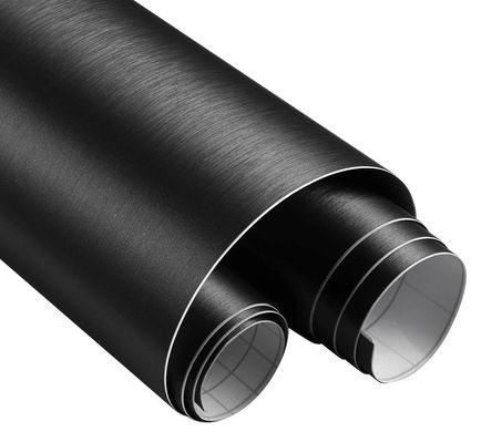 Купити Карбонова плівка 2D з мікроканалами 1.52 м х 500 мм Матовий Алюміній Чорний (AB-06) 62390 Карбонова плівка універсальна 3D 5D 7D