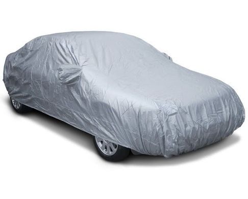 Купити Тент автомобільний Vitol розмір XL сірий на підкладці (Кишені Під Дзеркало) 9982 Тенти для седанів