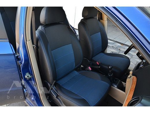 Купить Авточехлы модельные MW Brothers для Chevrolet AVEO (T250) 2006-2011 серия Premium Style (синяя нить) 59059 Чехлы модельные MW Brothers